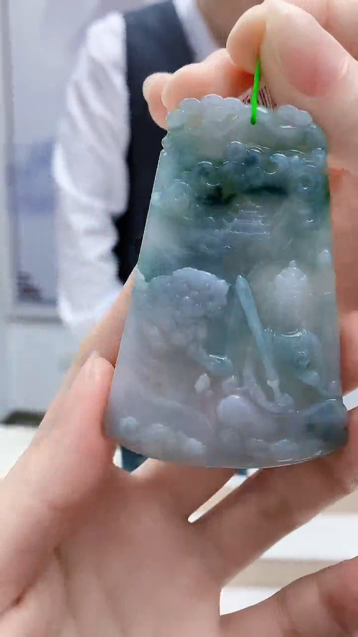 未镶嵌定制翡翠5176ry-毛货挂件64