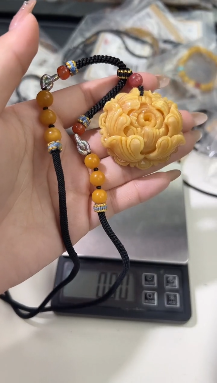 裸石琥珀未镶嵌天然琥珀蜜蜡吊坠