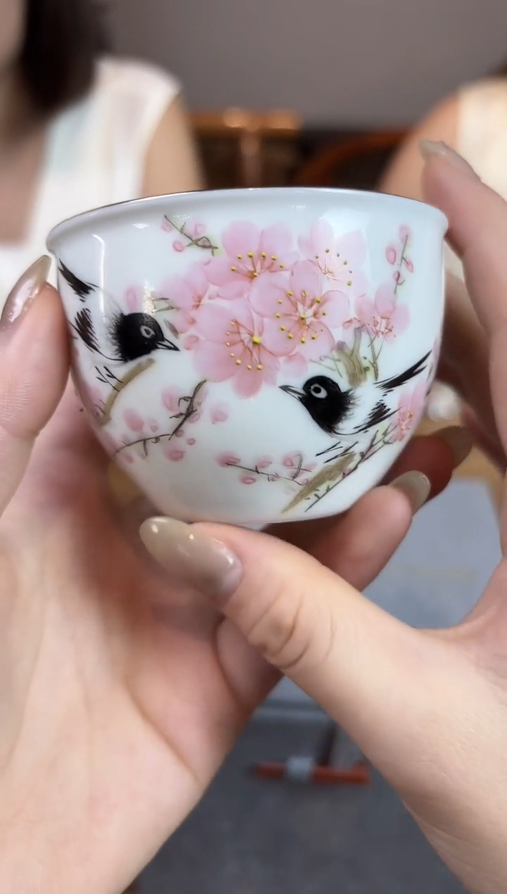 杯子瓷立方-水点桃花胡晶专场0644