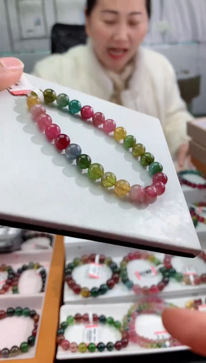 【闪购商品】碧玺手串未镶嵌多样性发一条