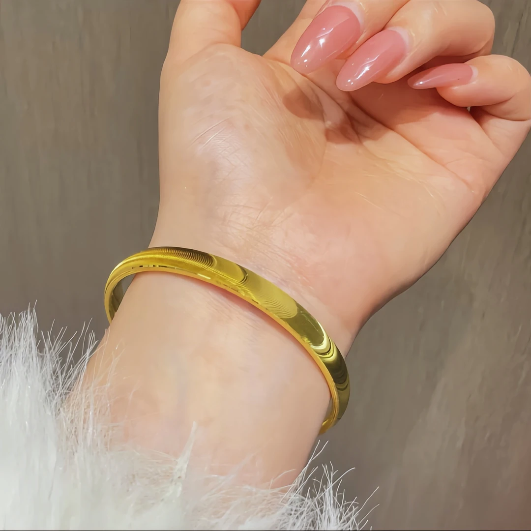 铜合金手镯 猫眼拉丝手镯时尚百搭轻奢气质精美不掉色送礼物