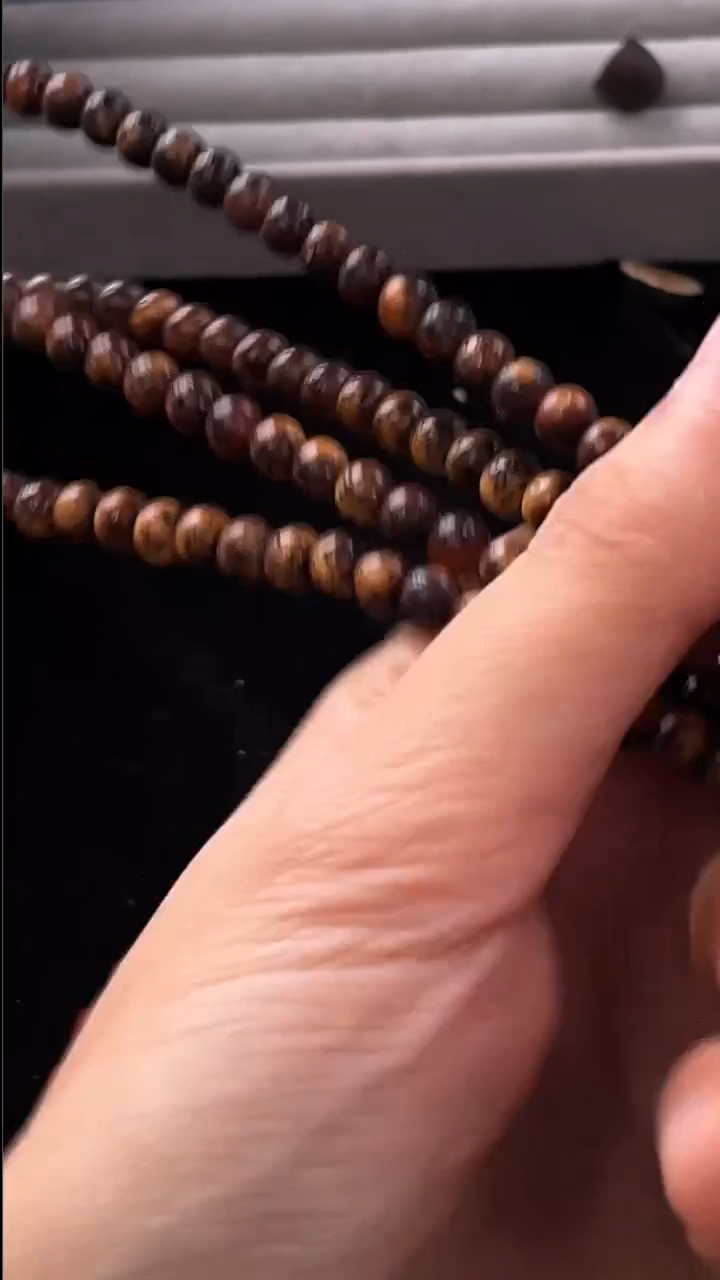 吊坠星月菩提精工级绿皮圆珠6长串