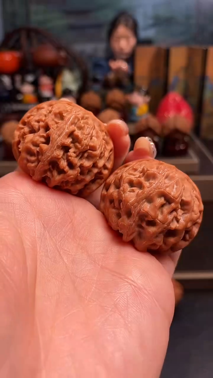 【闪购商品】文玩核桃把件C 81苹果园40尺