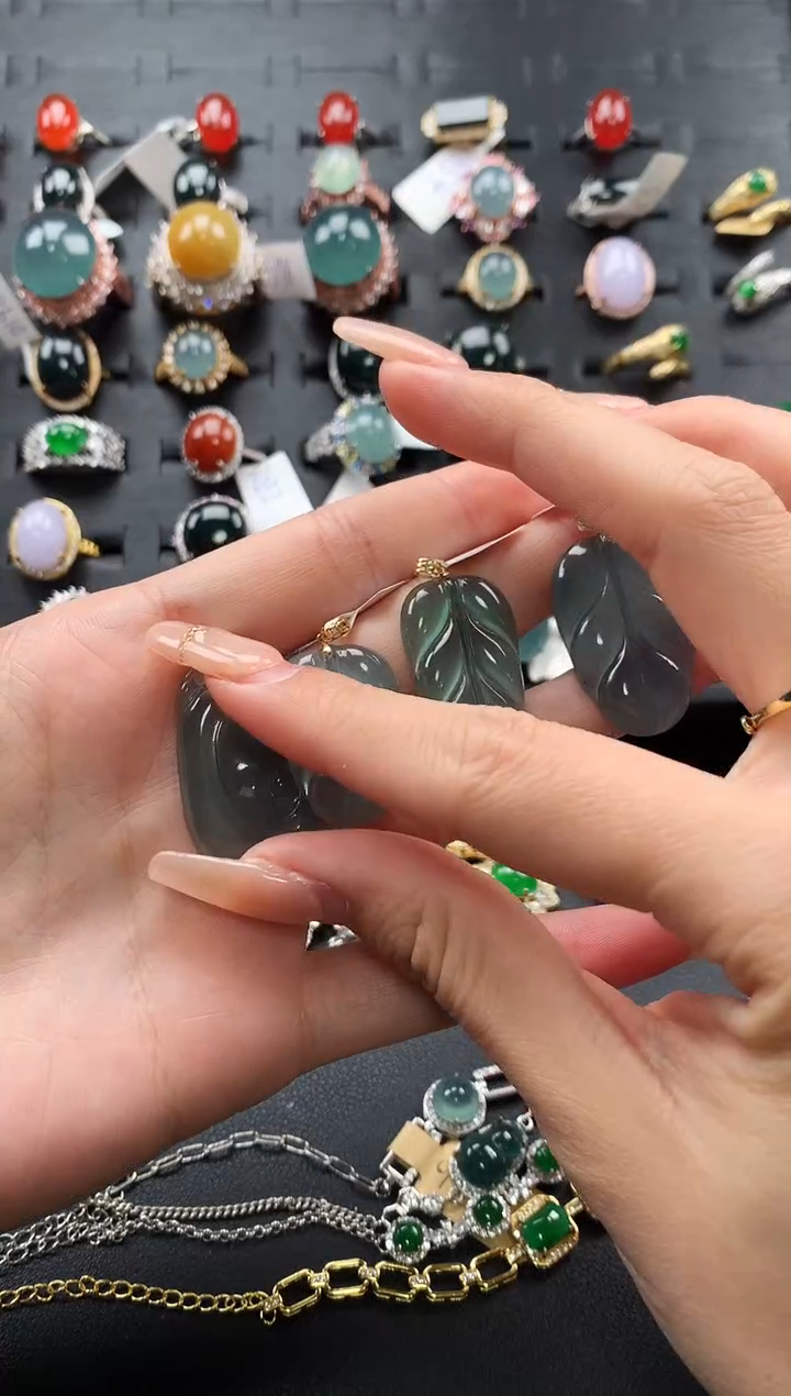 【闪购商品】翡翠戒指银S925镶嵌5435435