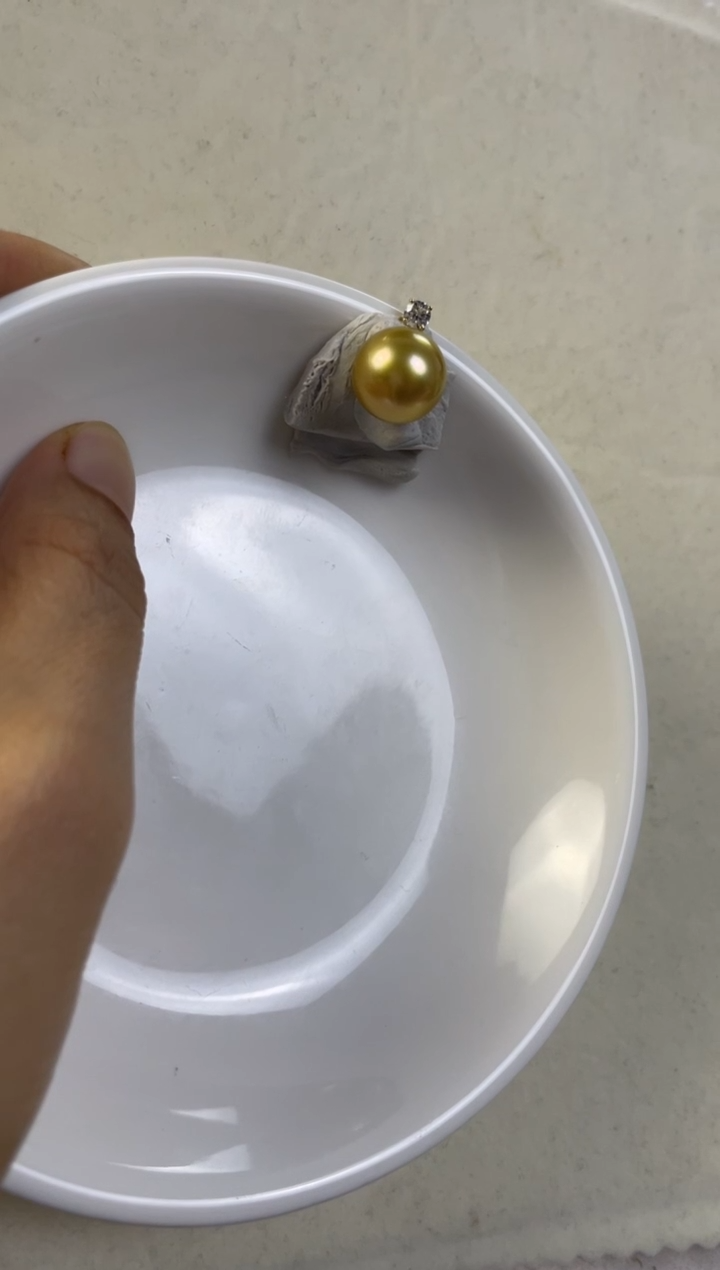 【闪购商品】海水珍珠吊坠(不含链)18K金镶嵌 海水珍珠 吊坠