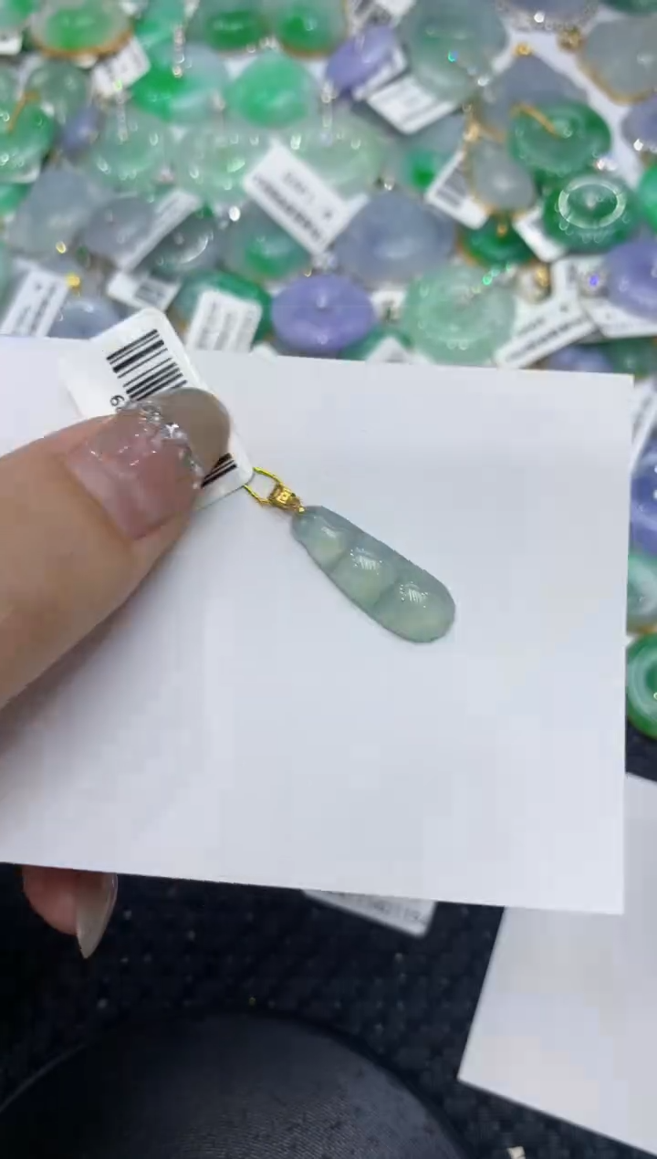 【闪购商品】翡翠颈饰18K金镶嵌222222222