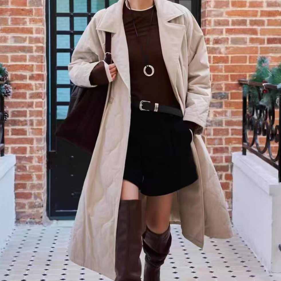 095棉衣ED41MYA925-A杏色剪标出货