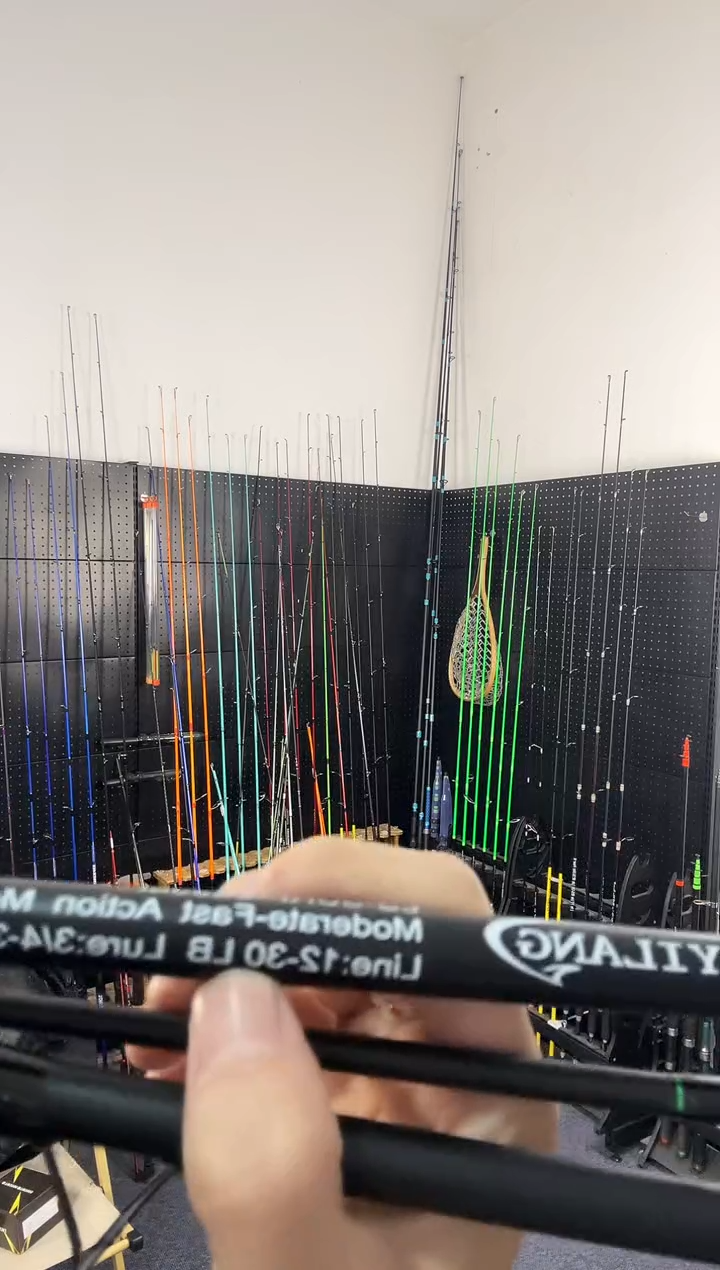 2.7m碳素绿松三节竿2.7米直柄（瑕疵尾货竿，没有售后，介意勿拍）