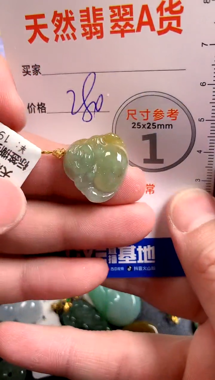 【闪购商品】翡翠颈饰18K金镶嵌0799395575