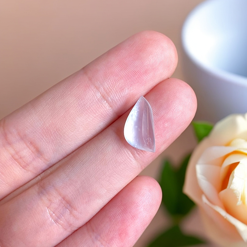 缅甸产地天然A货翡翠正木那雪花棉随形手链