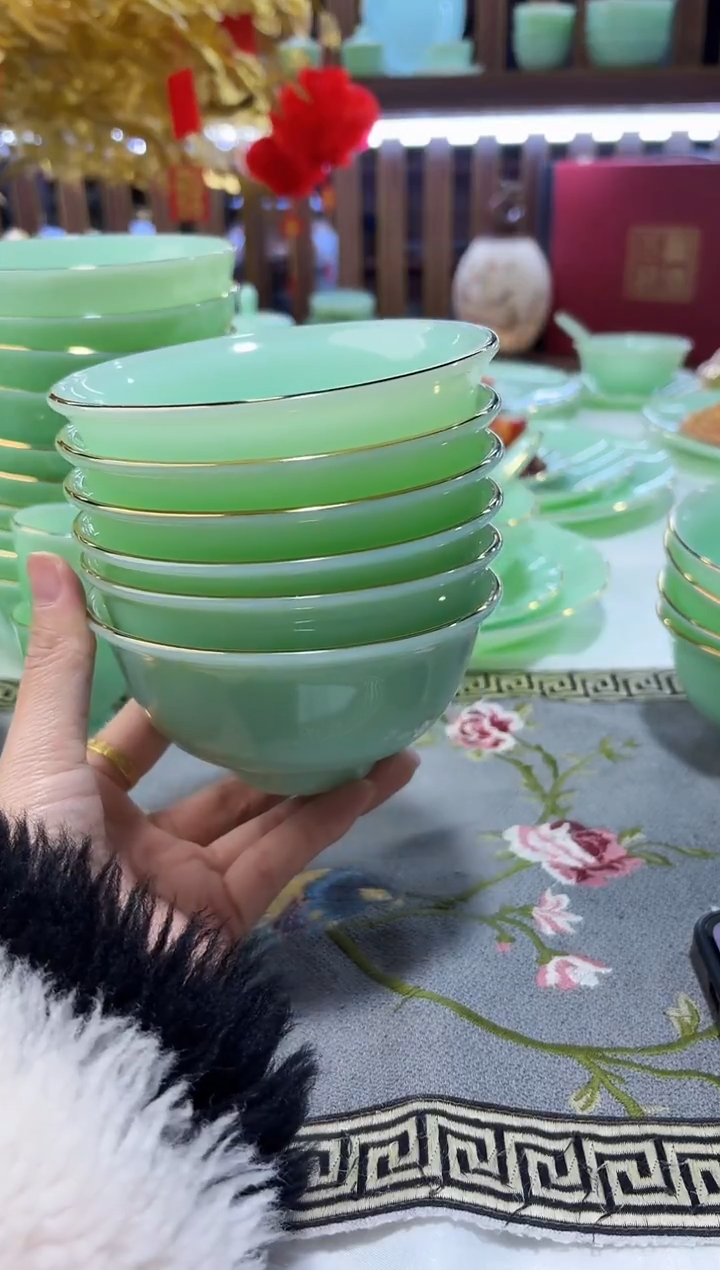 玉瓷4.5英寸饭碗6个景德镇陶瓷 