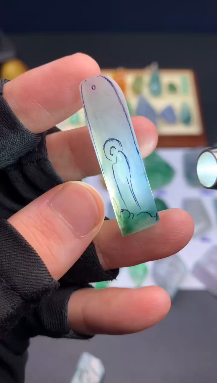 定制翡翠未镶嵌天然翡翠裸石  （含工费）