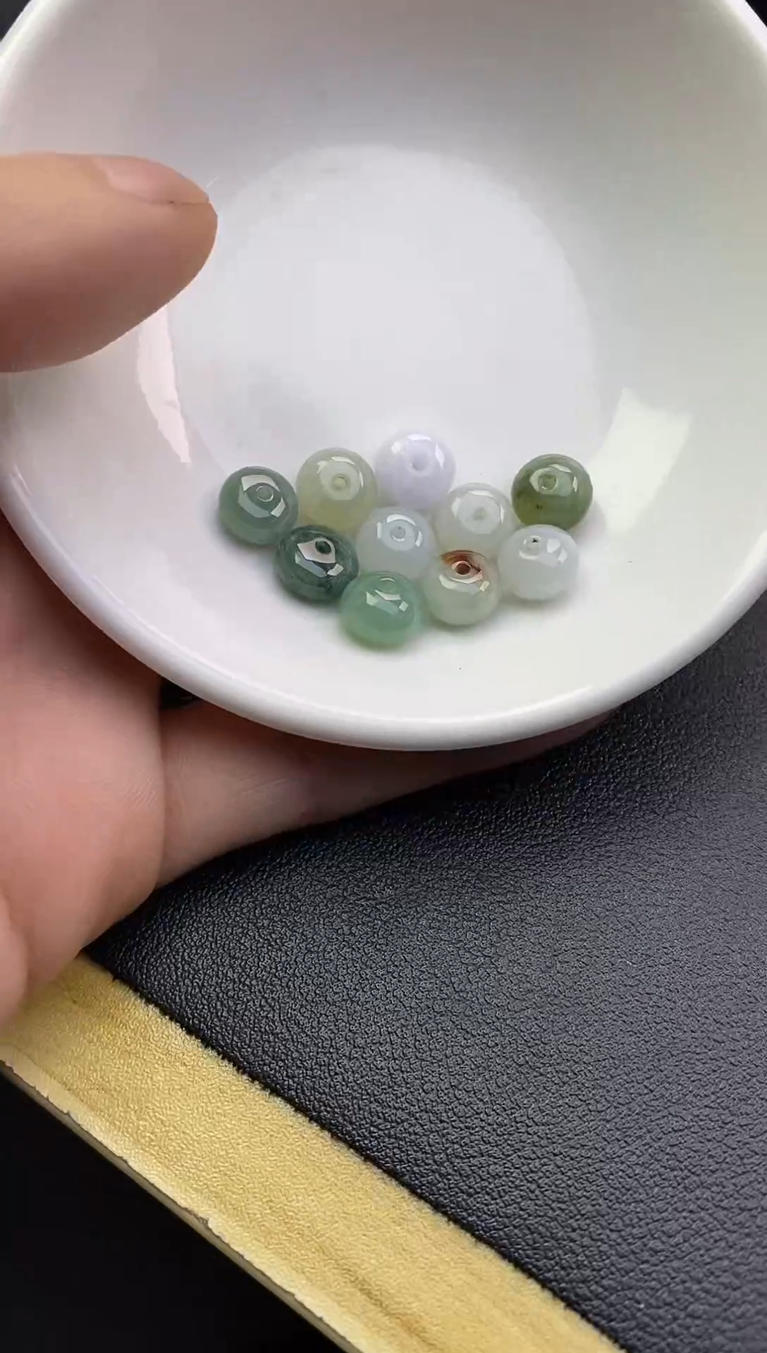 翡翠散珠未镶嵌2天然A货翡翠散珠卡8+
