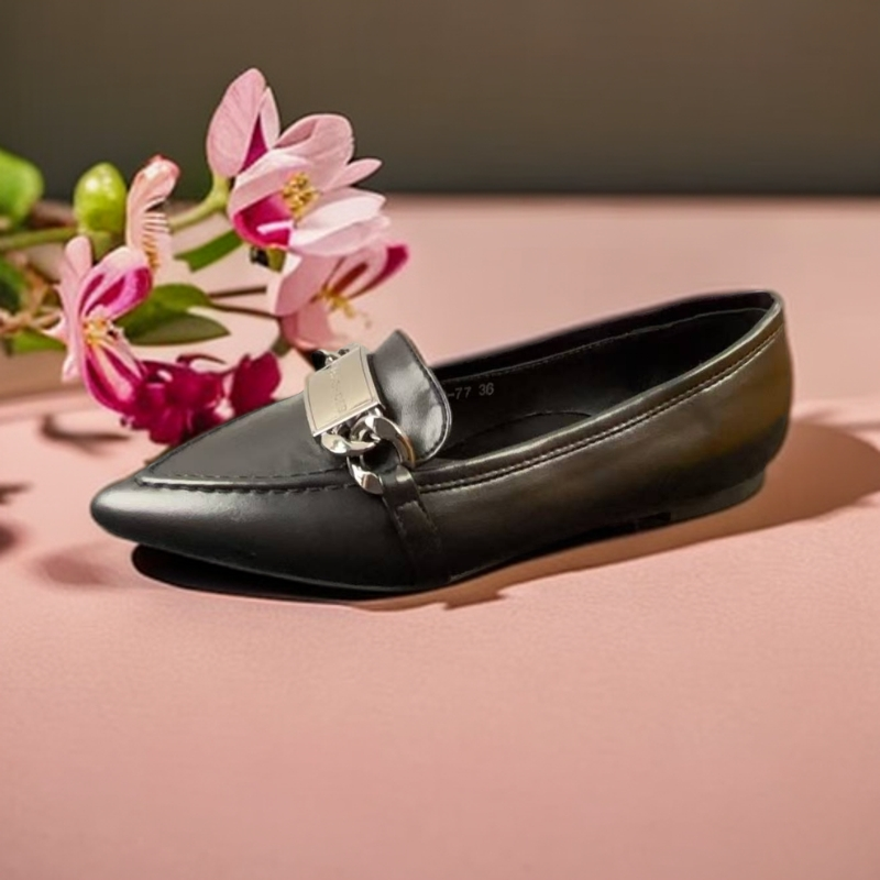 尖头乐福鞋豆豆鞋时尚休闲尖头单鞋313-77