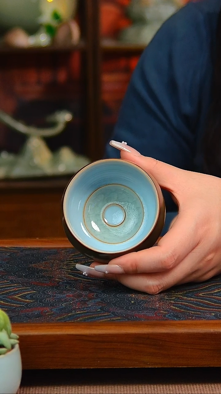 【闪购商品】原矿汝瓷手工禅定杯