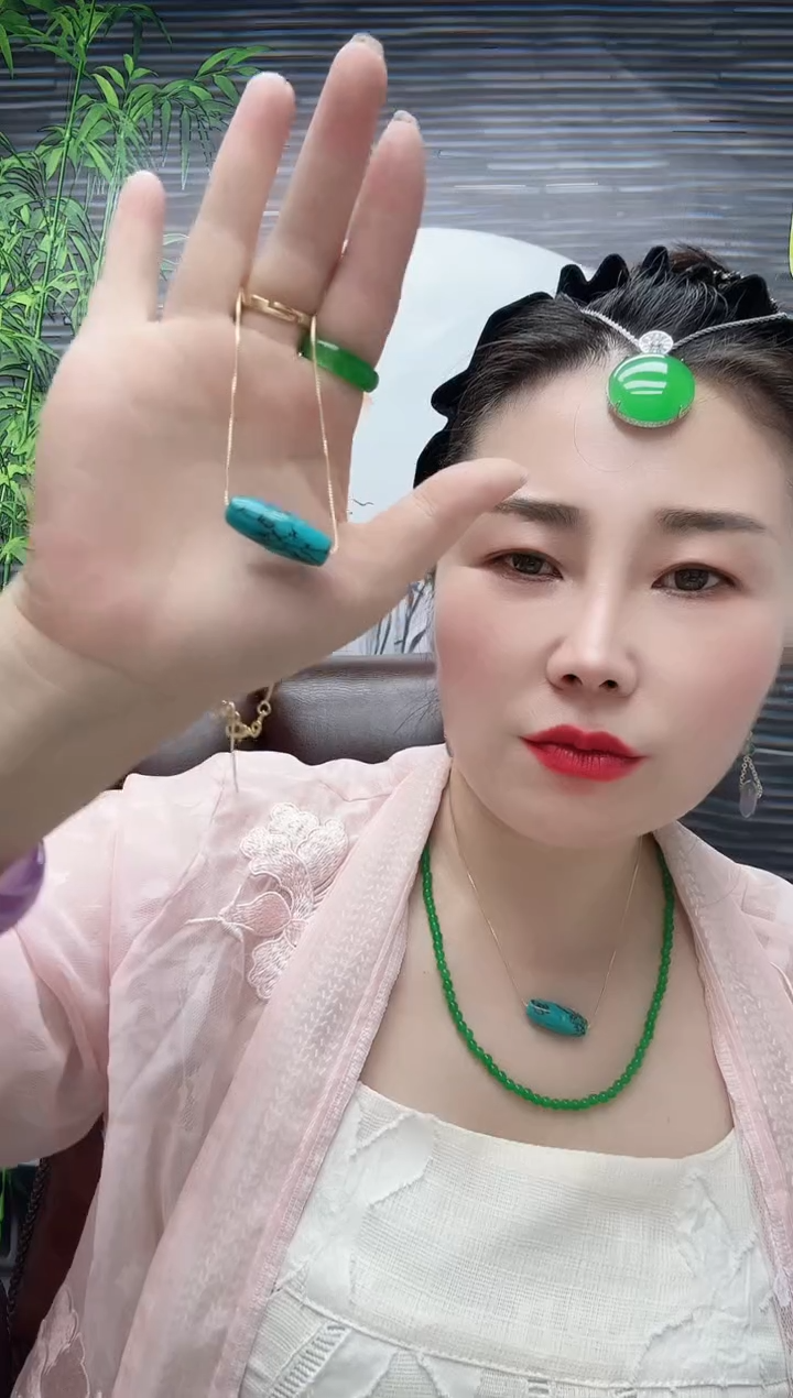 高货飘兰花小松松项链