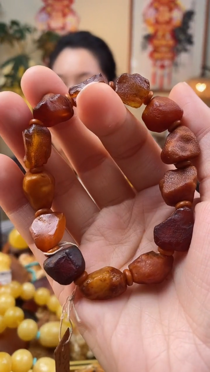 【闪购商品】琥珀手串未镶嵌手串