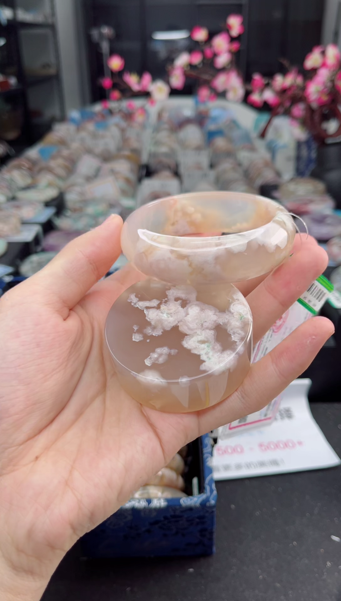 石英质玉未镶嵌手镯59圈口（赠送镯心）3650428