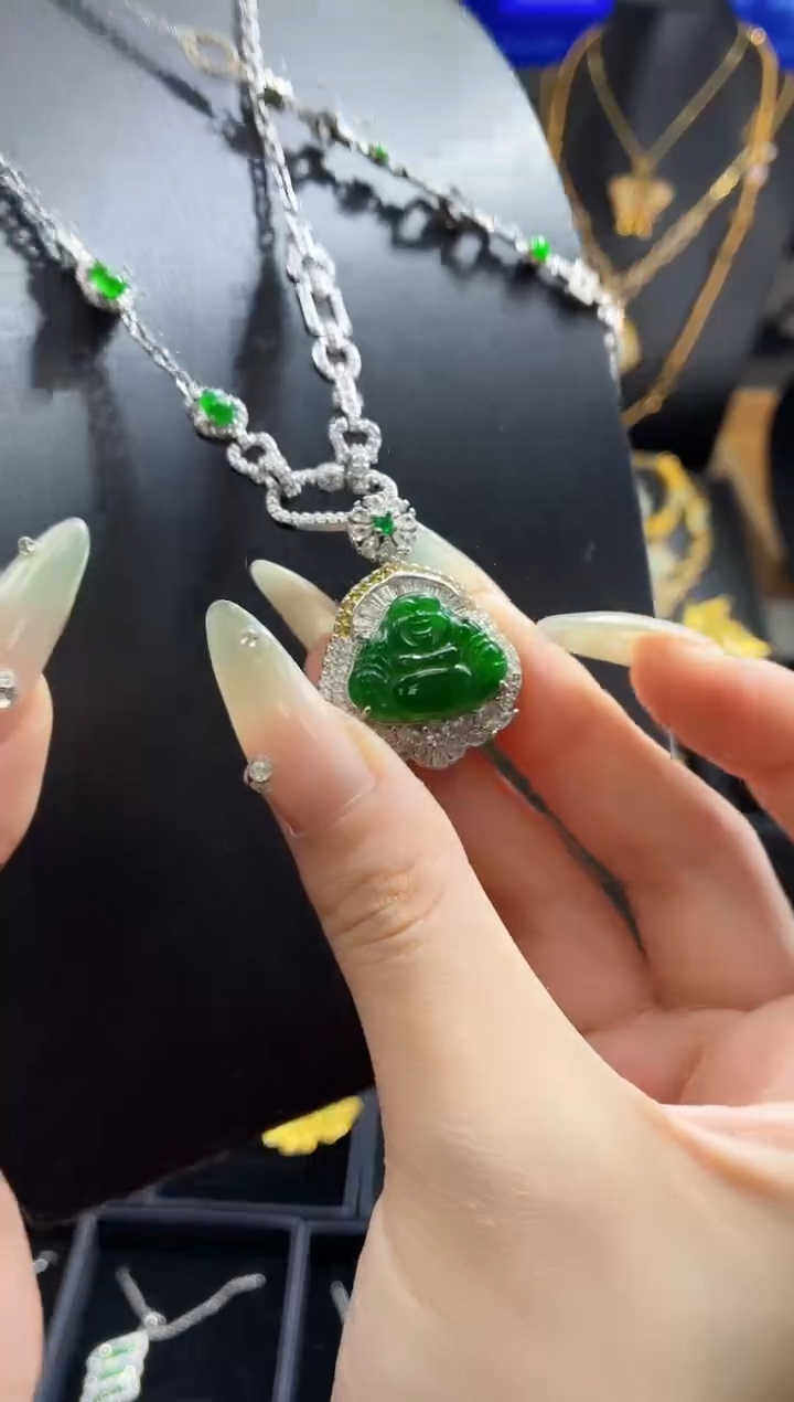 翡翠未镶嵌吊坠(不含链)天然翡翠a货 多样性发其一
