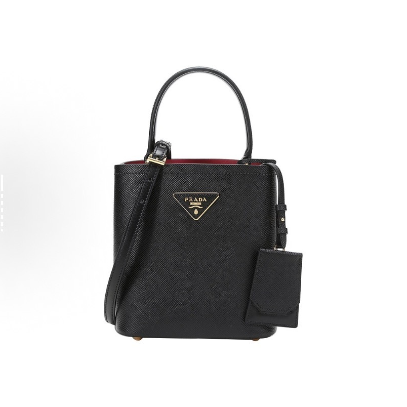 99新 Prada/普拉达 新款黑金水桶包迷你 拆单链接