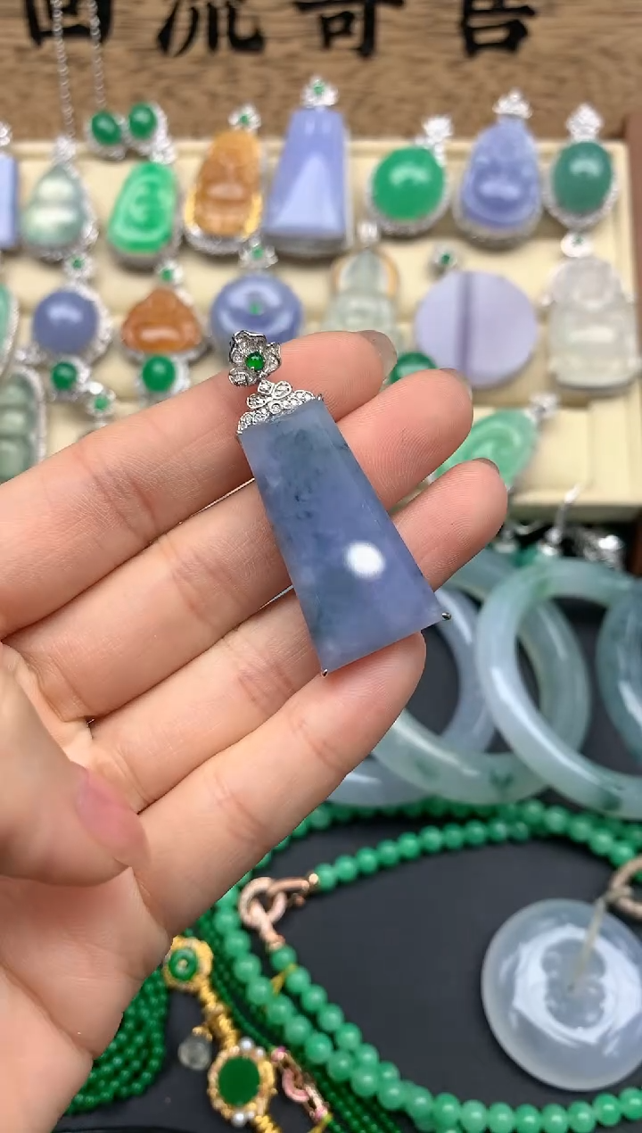 【闪购商品】翡翠颈饰18K金镶嵌332-中国好珍宝