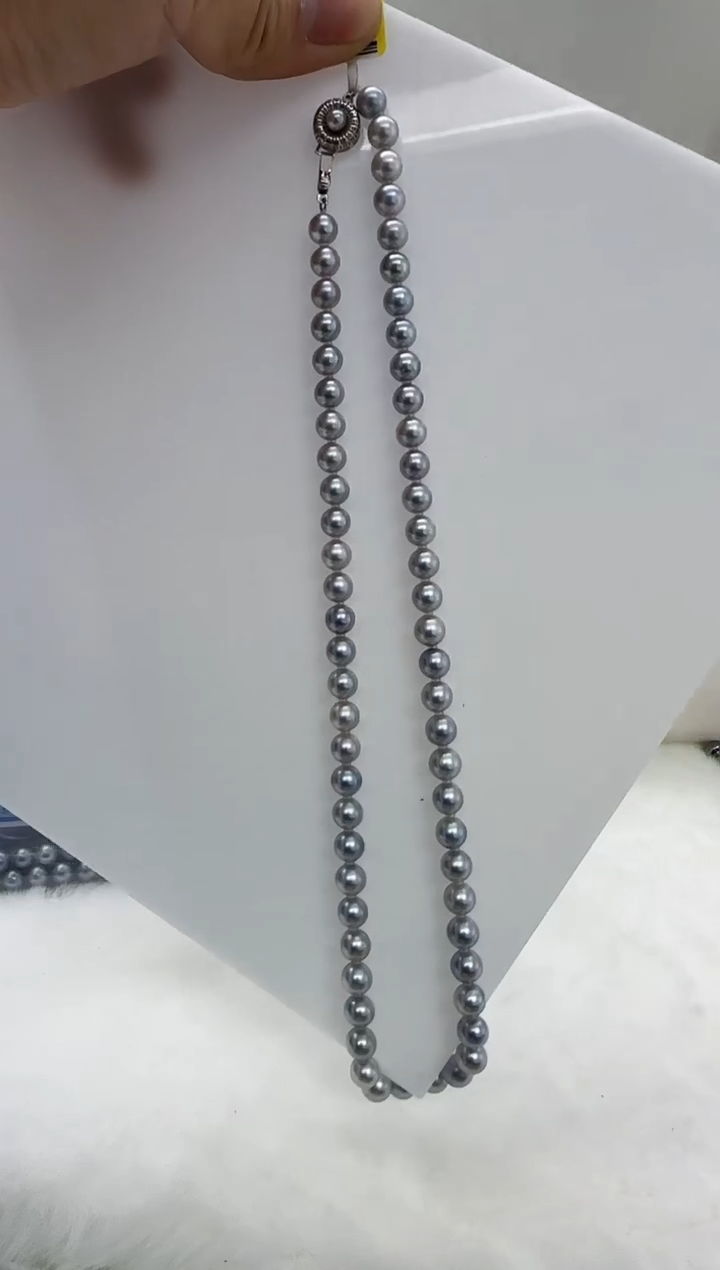 【闪购商品】海水珍珠DA未镶嵌t843 灰珠串6