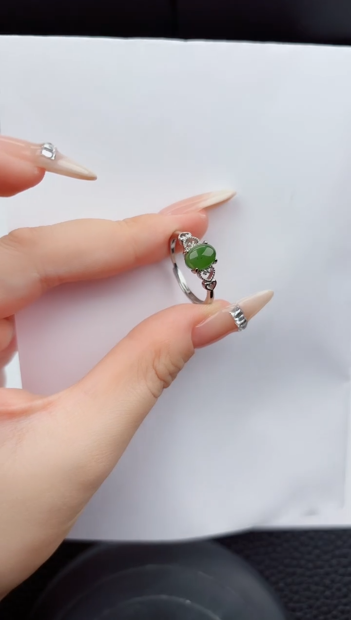 未镶嵌戒指和田玉嗨购微色差T