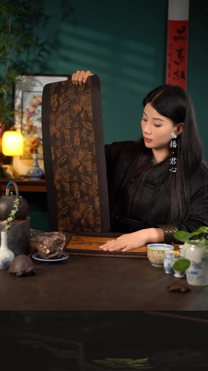 【闪购商品】杯60*28陶瓷周边慢蓝茶席荷塘月色