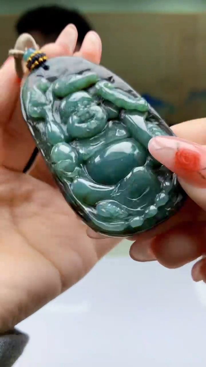 【闪购商品】定制翡翠未镶嵌4917ty-毛货挂件118