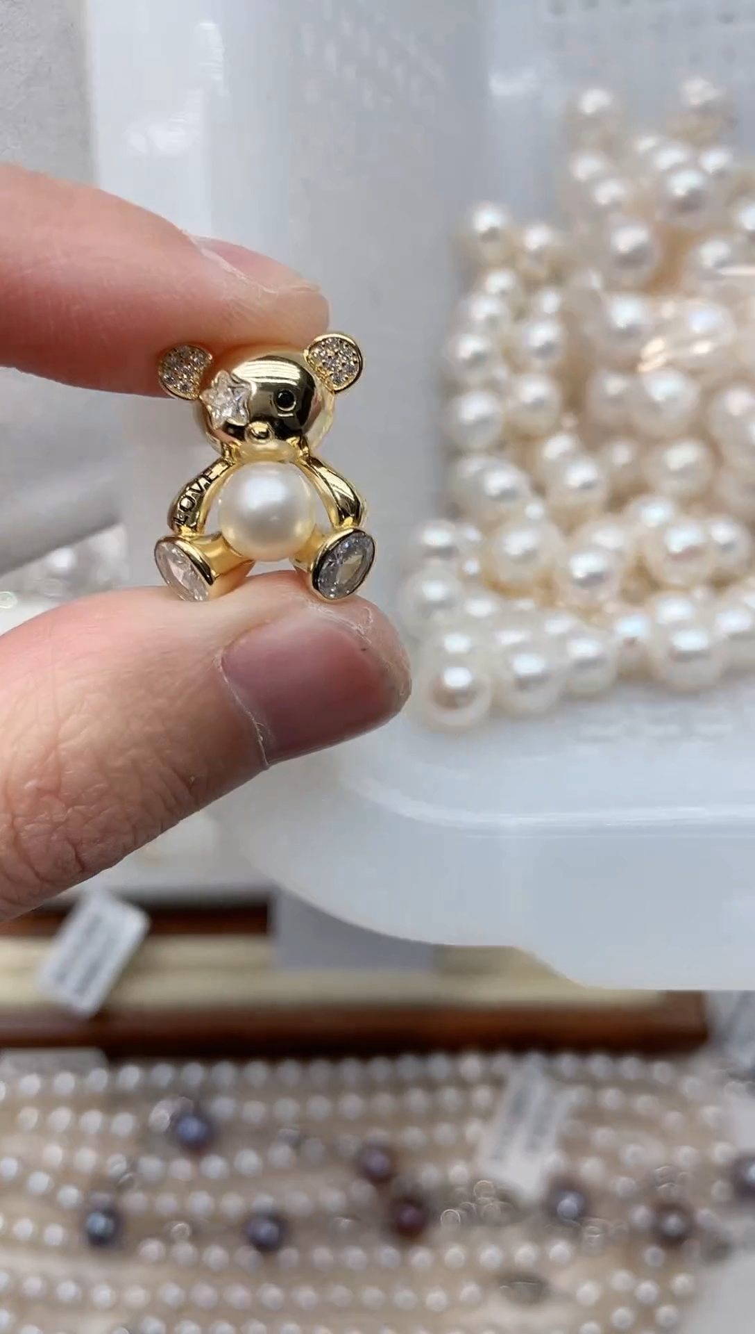 【闪购商品】淡水珍珠吊坠(不含链)银S925镶嵌吊坠