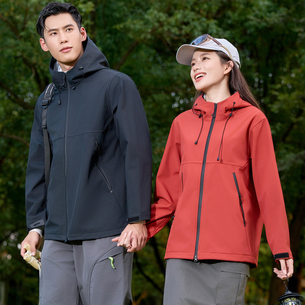 冲锋三合一羊毛情侣防风防水户外风磨毛热封无痕登山服外套6611hh