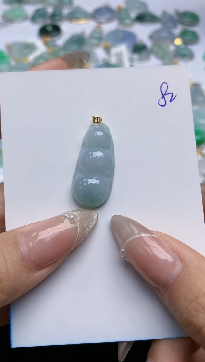 【闪购商品】翡翠颈饰18K金镶嵌 天然翡翠A货