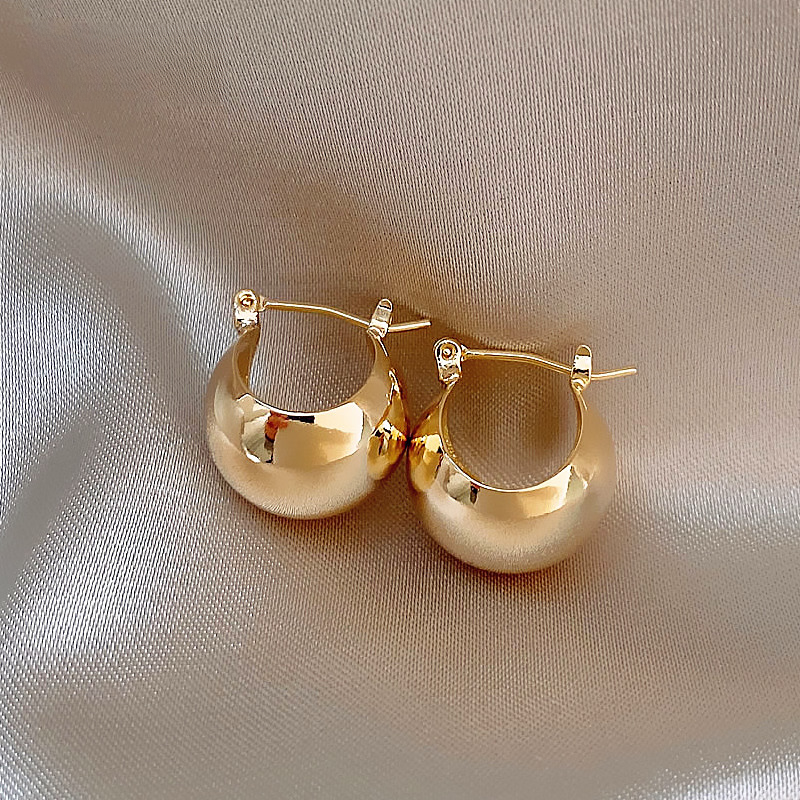 合金耳饰 YIZUN·CHOMEL耳环女小众设计复古气质耳钉2025年新款