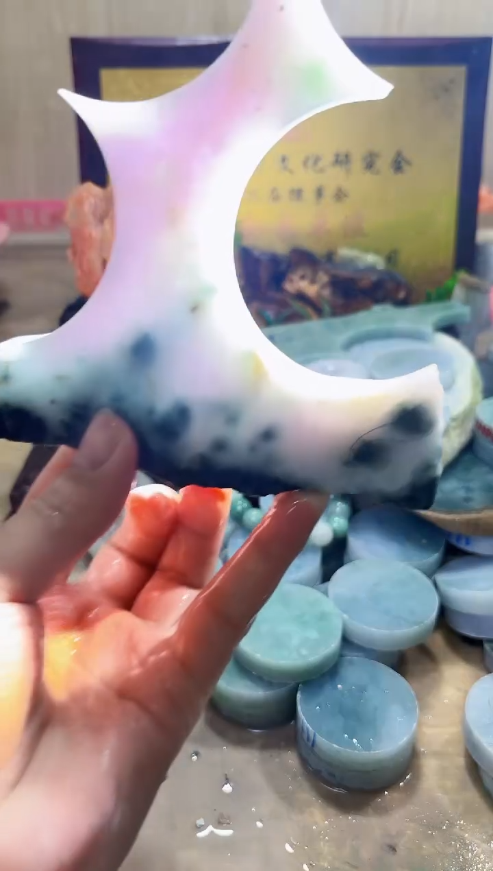 翡翠挂件未镶嵌A货常星2051