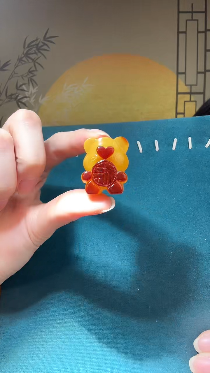 【闪购商品】琥珀裸石未镶嵌A0267天然蜜蜡绑绳