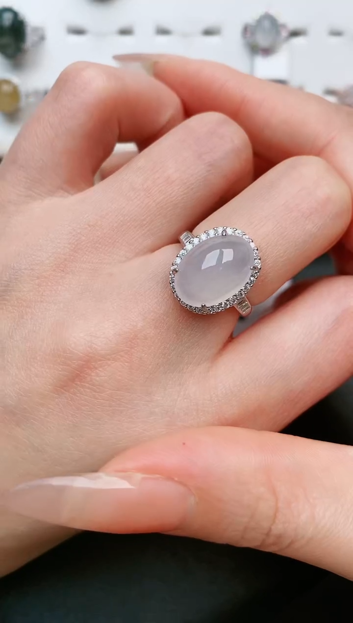 【闪购商品】翡翠戒指银S925镶嵌....