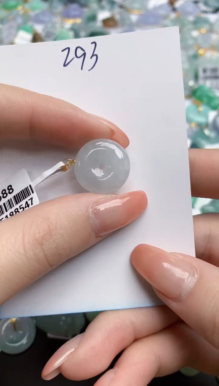 【闪购商品】翡翠颈饰18K金镶嵌天然缅甸翡翠A货