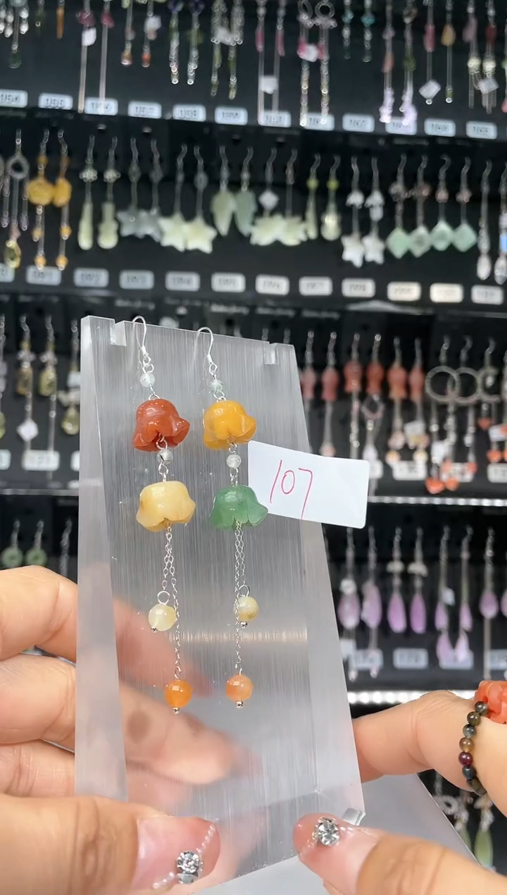 【闪购商品】紫晶耳饰银S925镶嵌喜欢拍