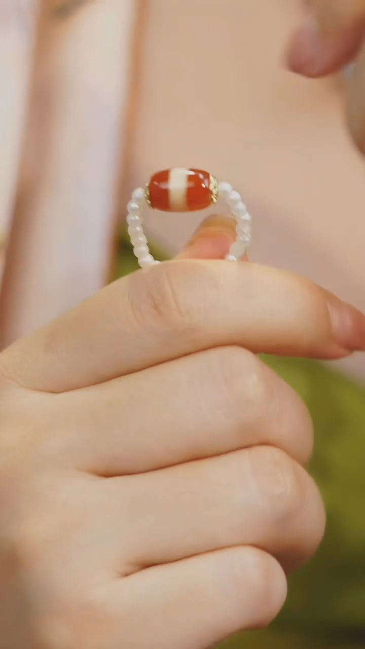 【闪购商品】玛瑙/玉髓戒指未镶嵌多样性发其一