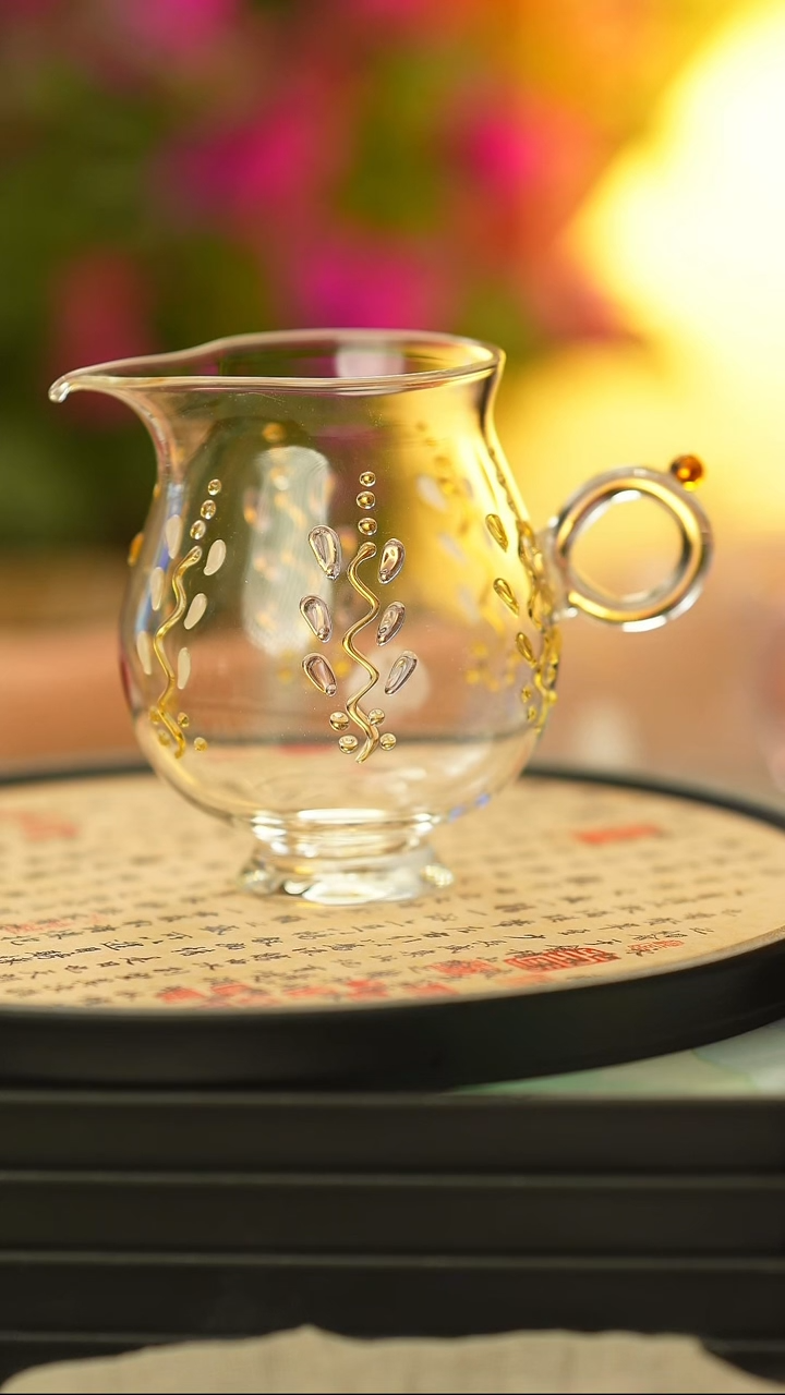 【闪购商品】公道杯小鸟 鼓腹双层加厚玻璃