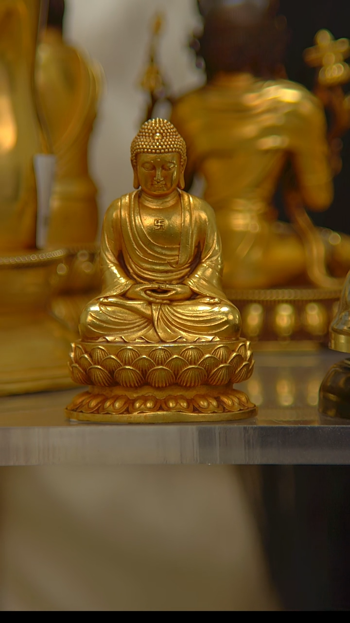 【闪购商品】紫铜鎏金释迦摩尼6分S20428-D