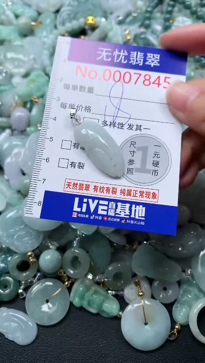 颈饰未镶嵌翡翠7845