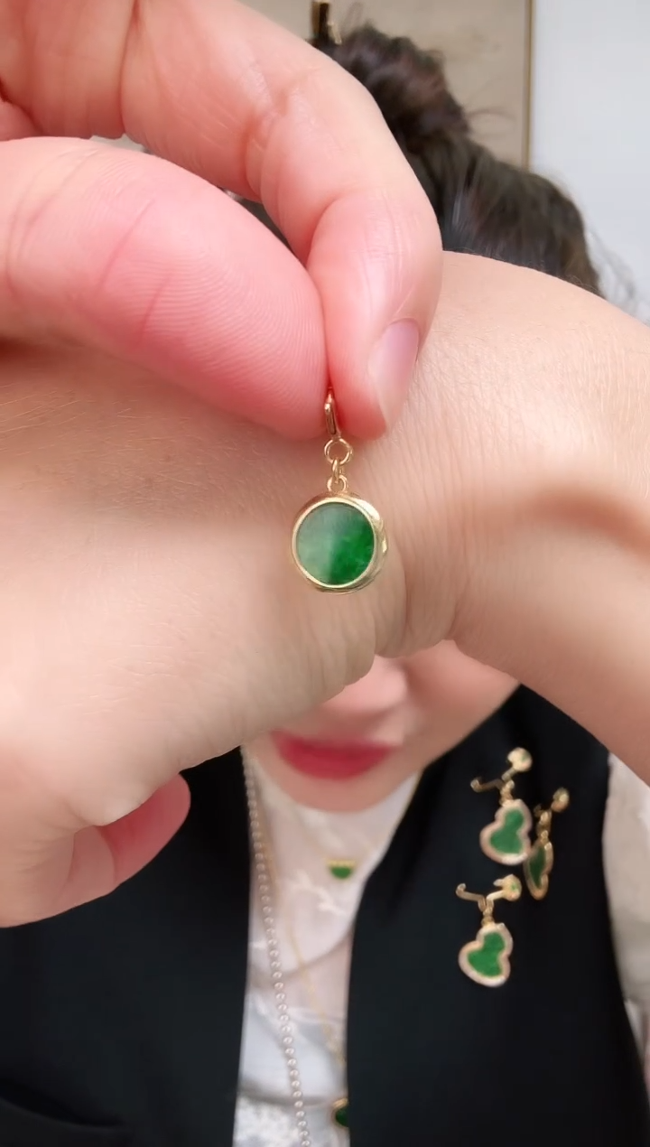 【闪购商品】翡翠颈饰银S925镶嵌吊坠