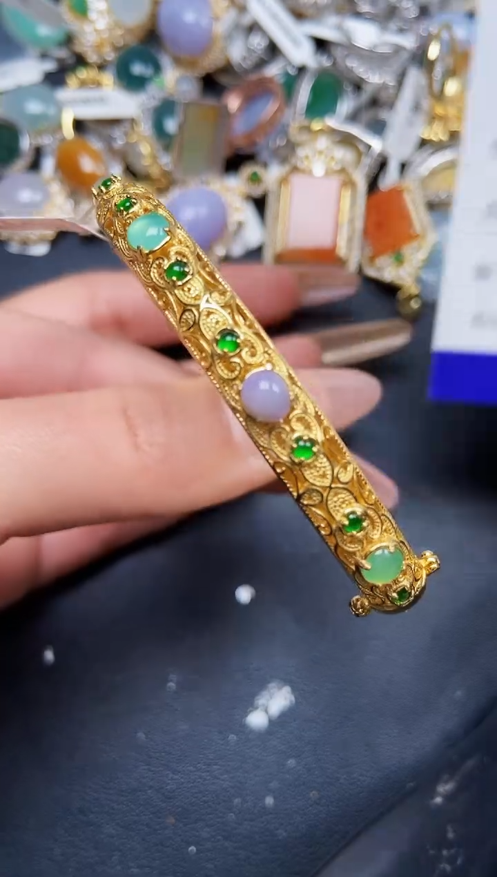 【闪购商品】翡翠颈饰银S925镶嵌1005