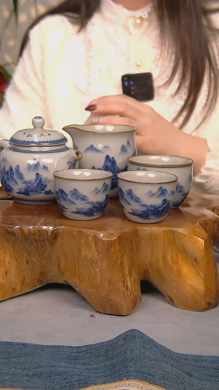 【闪购商品】简装家用款5件套 陶瓷家用茶具系列