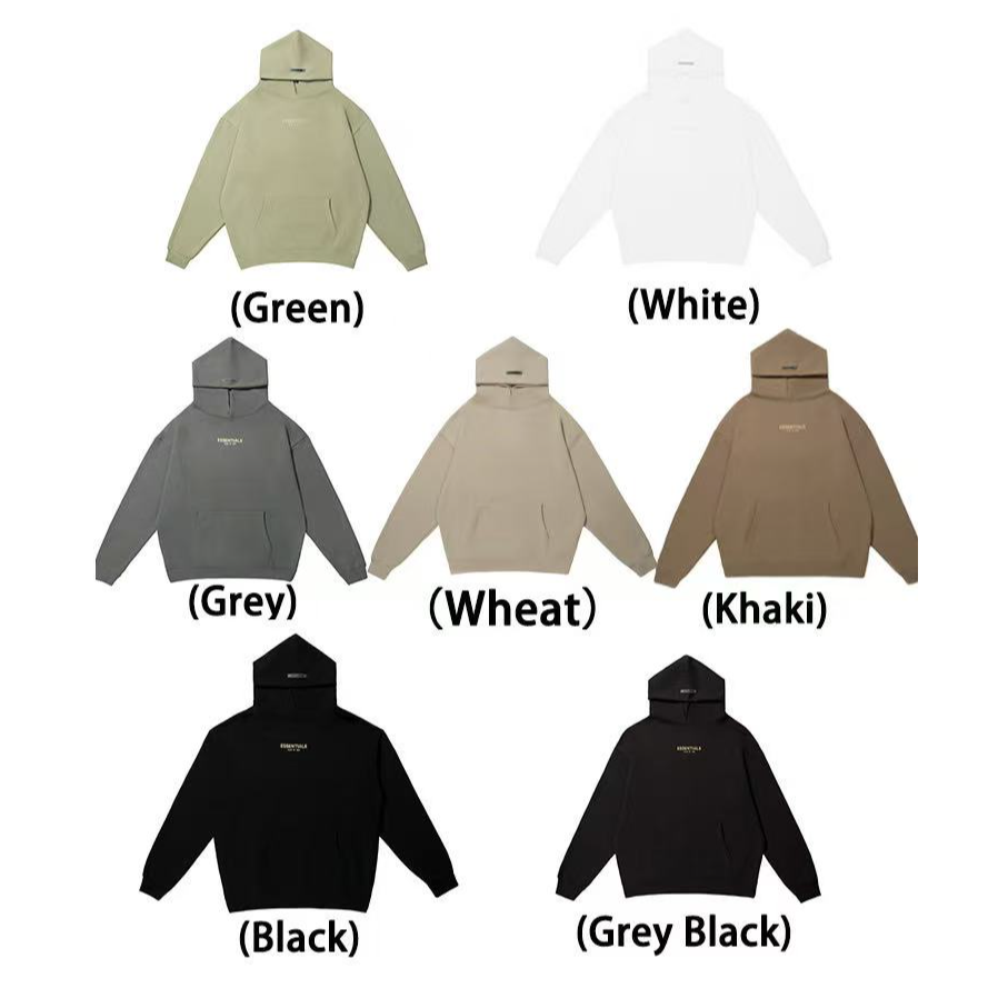 绿X-小字母立体植绒印花加绒连帽卫衣