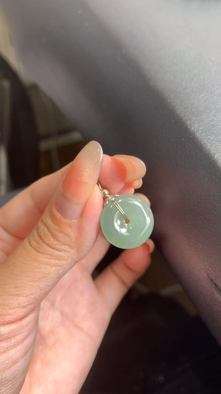 【闪购商品】翡翠颈饰银S925镶嵌翡翠