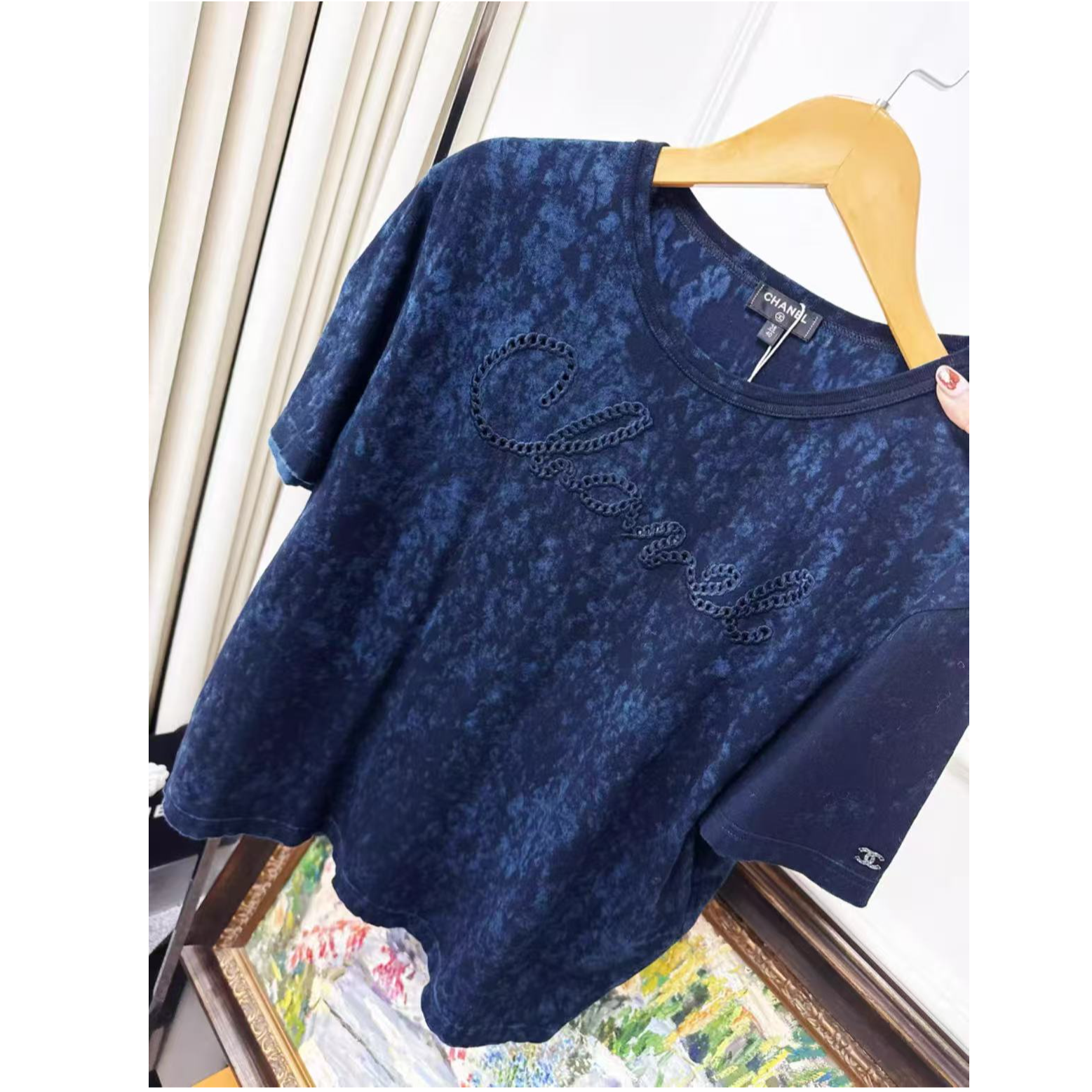 99新 Chanel/香奈儿 双双臻选/st00148/香奈儿短袖34/36码