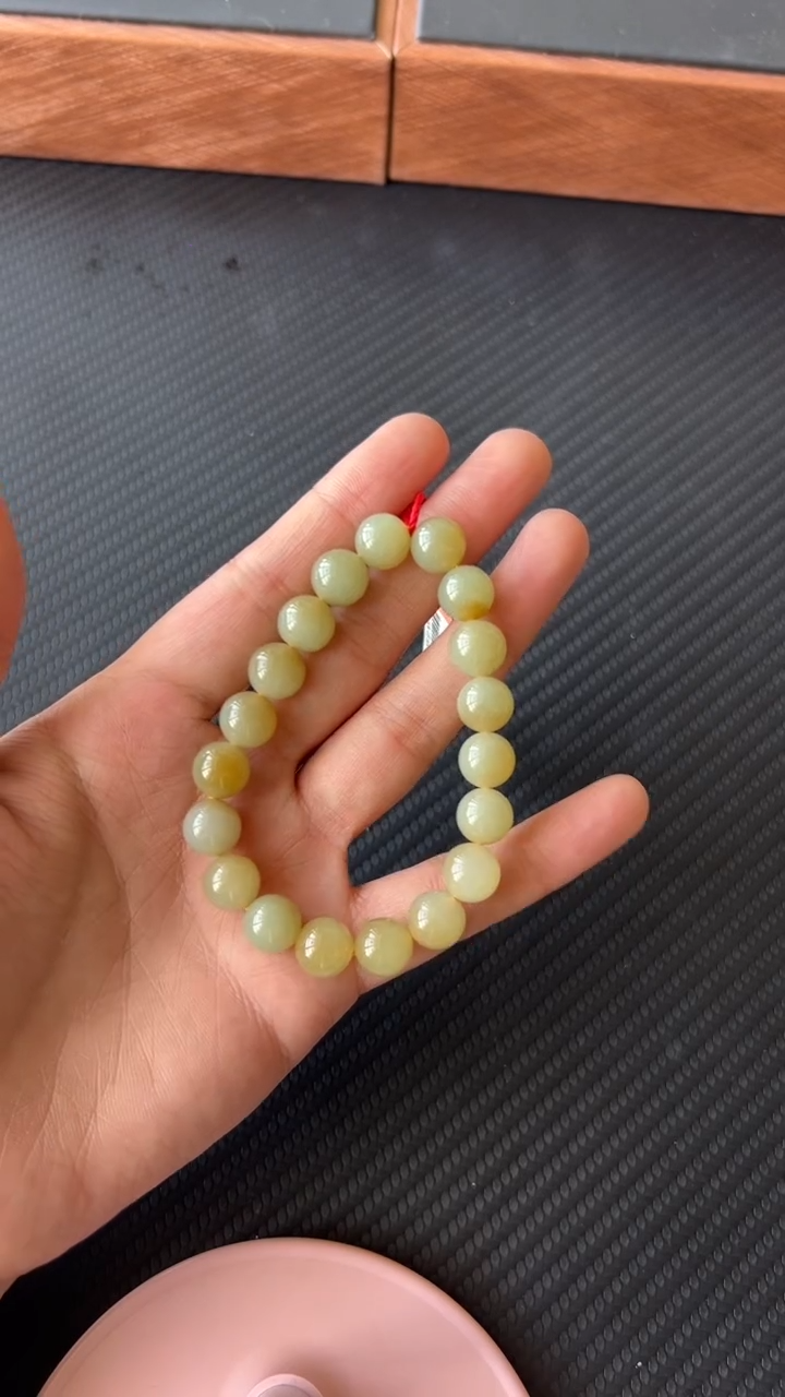 【闪购商品】和田玉手串未镶嵌若羌微色差卡10