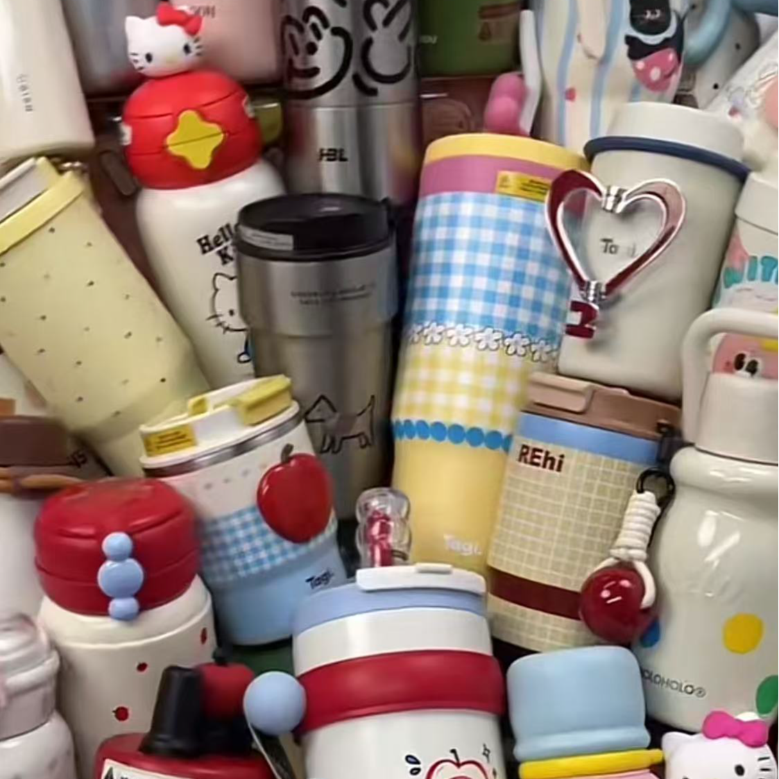 【周周3】孤品3开头捡漏保温杯水杯家用车载浮力可爱杯子便携儿童